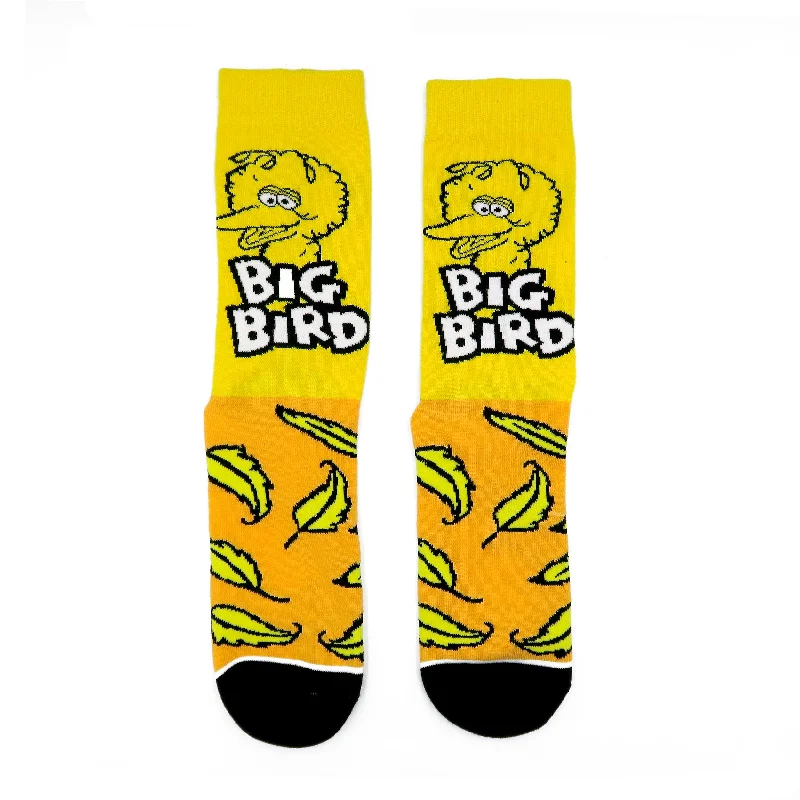 Early Bird Big Bird Yellow Socks