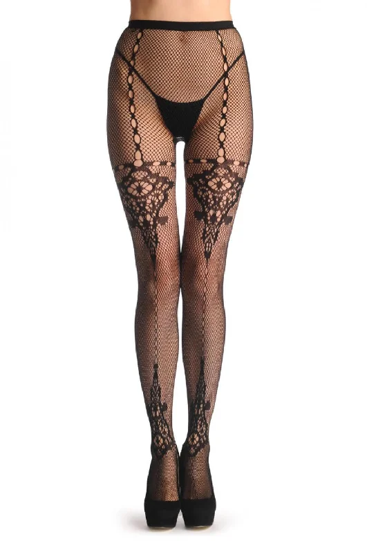 Discount Mania Black Lace With Keyholes & Vintage Element