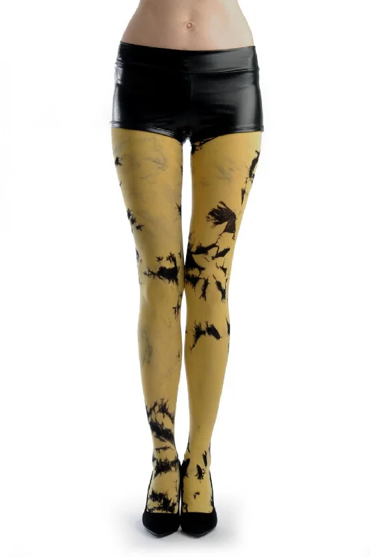 Hurry In Black & Yellow Colour Splash (Tie Dye)