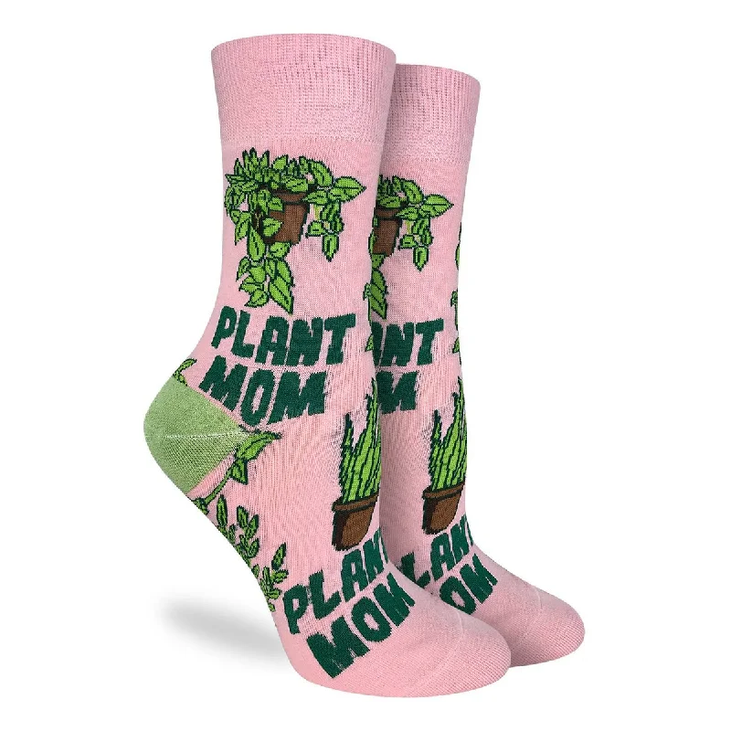 Weekend Deals That Please "Plant Mom" Crew Socks by Good Luck Sock