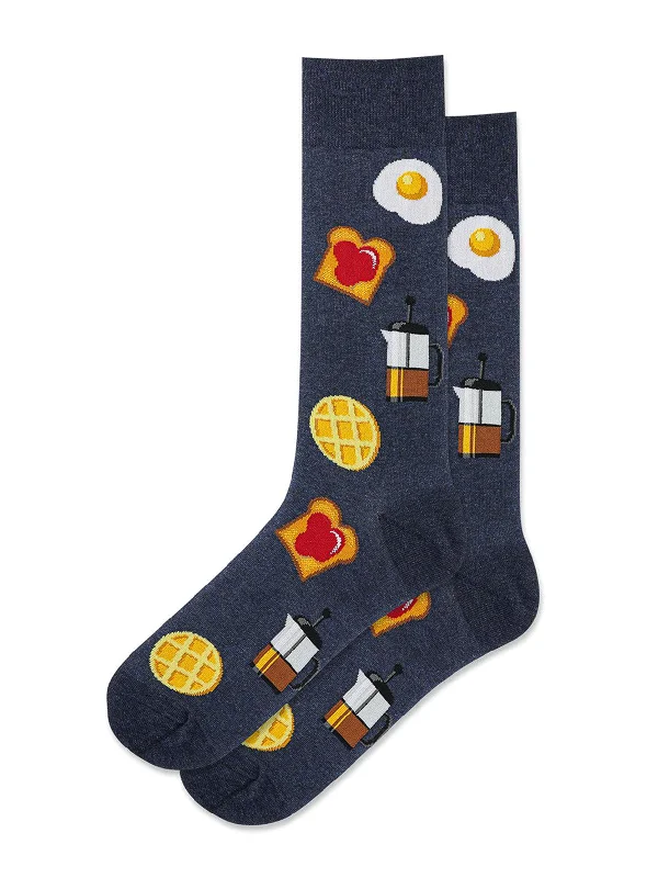 Weekend Sale: Don't Miss Out Hot Sox "Breakfast " Crew Socks