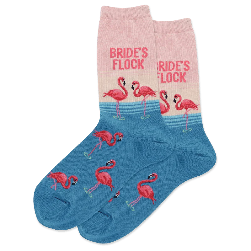 Weekend Offers That Excite Hot Sox "Bride's Flock" Cotton Crew Socks - Medium