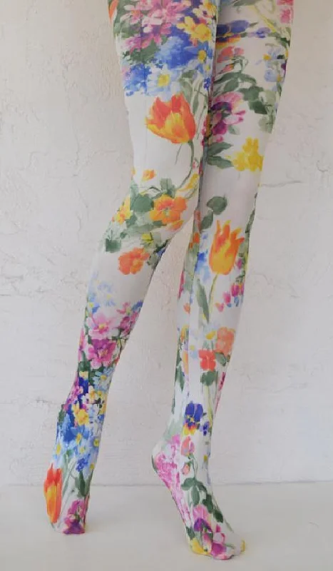 Unmissable Offer Bright Tulip | Printed Tights