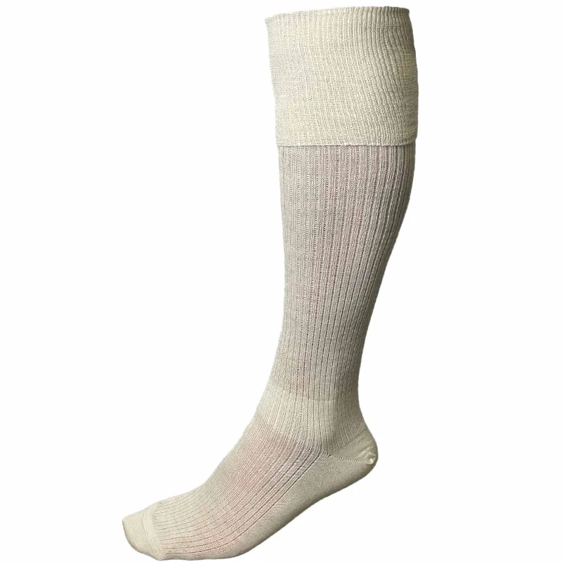 British Navy Thin Wool Long Socks Stockings - White