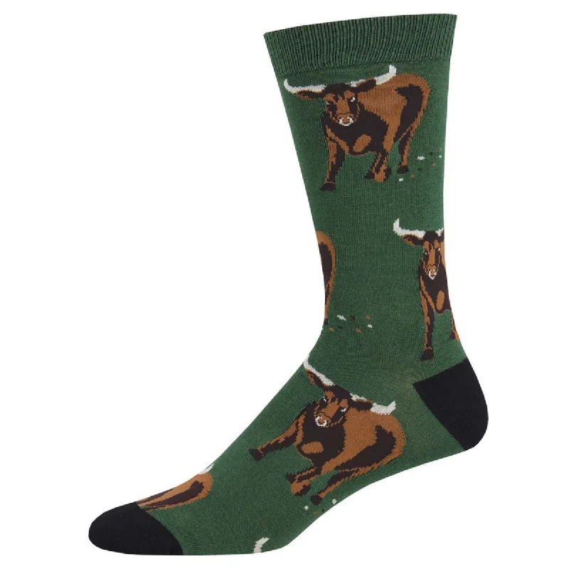 Weekend Savings Fiesta Bull Men's Crew Socks