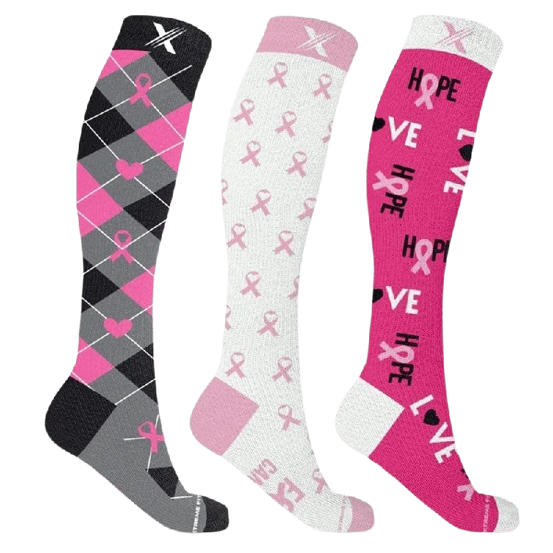 Limited Offer BCA Awareness Hope & Love Socks (3-Pairs)
