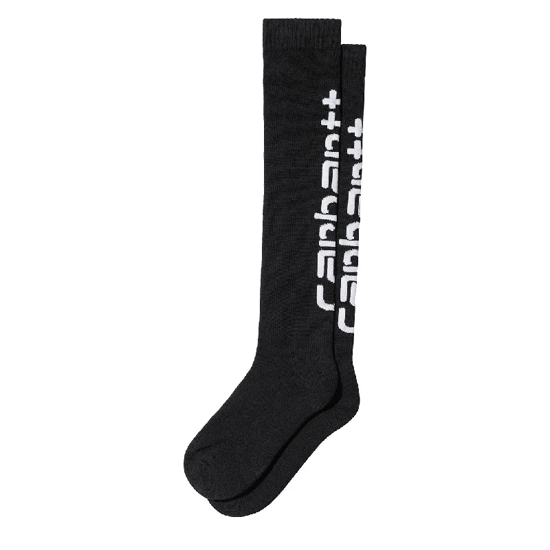 Stock Up Carhartt WIP Script Socks Black / White