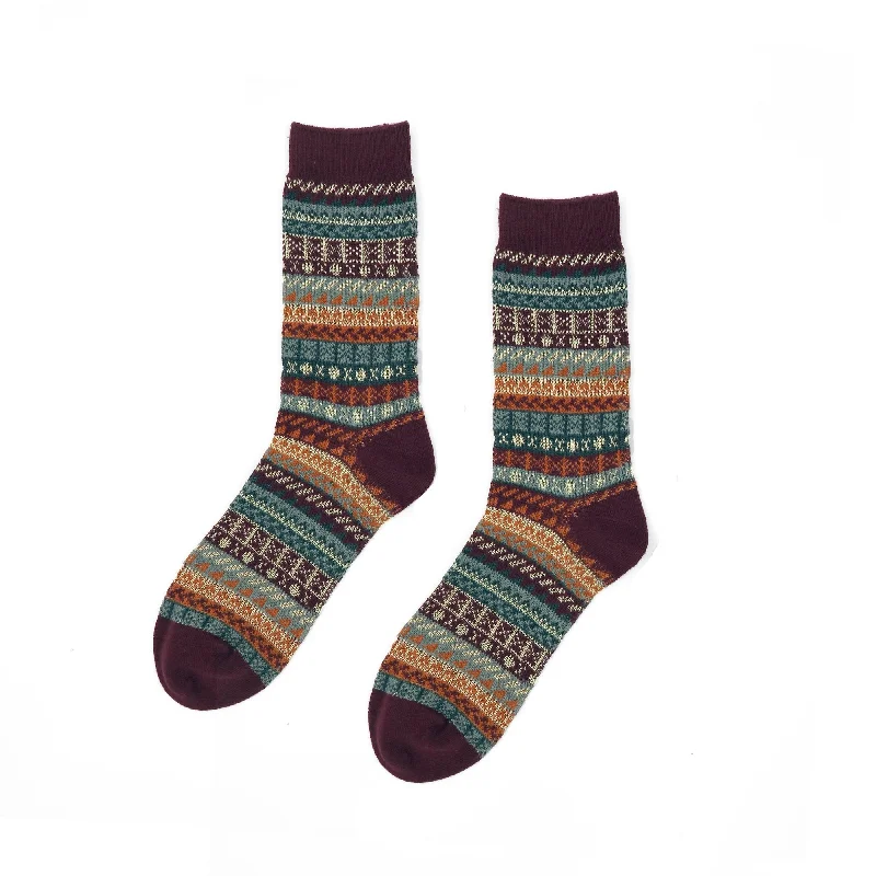 Weekend Offers That Impress Carousel sock - Brown