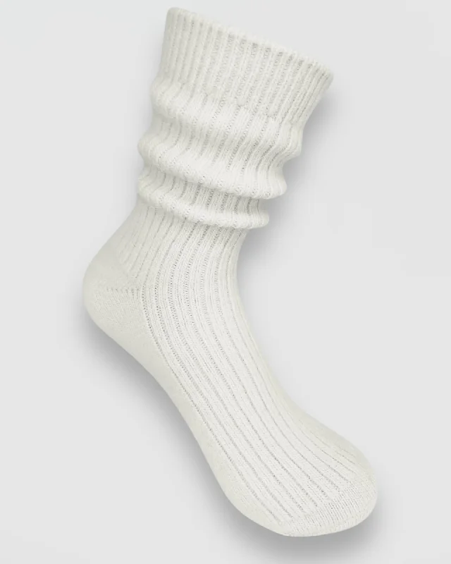 Great Bargain Cashmere Socks - Creme