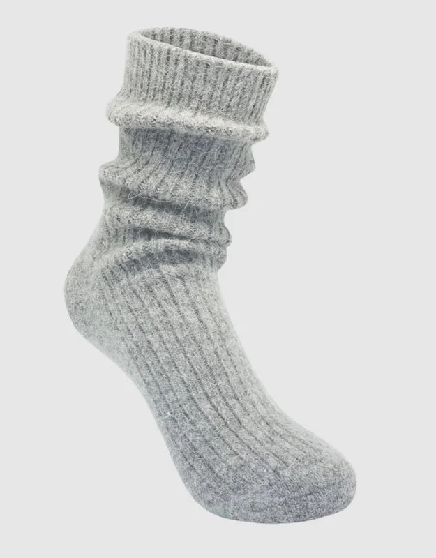 Weekend Savings Spree Cashmere Socks - Grey