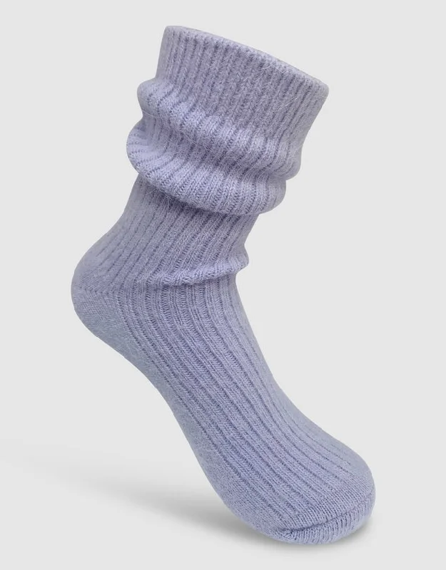 Now or Never Cashmere Socks - Lilac