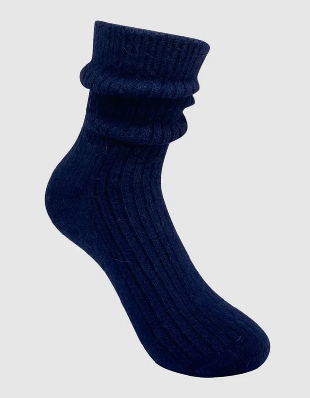 Weekend Savings Fiesta Cashmere Socks - Navy