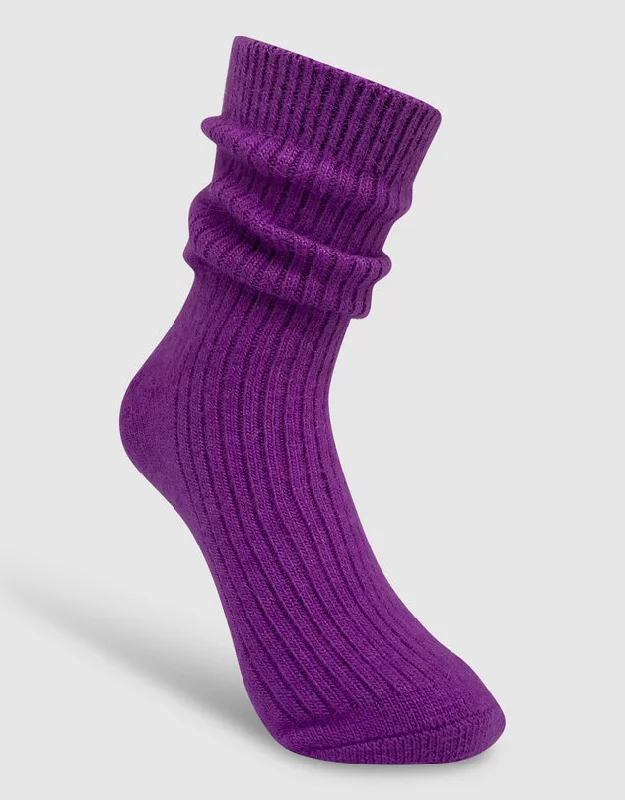 Cashmere Socks - Purple