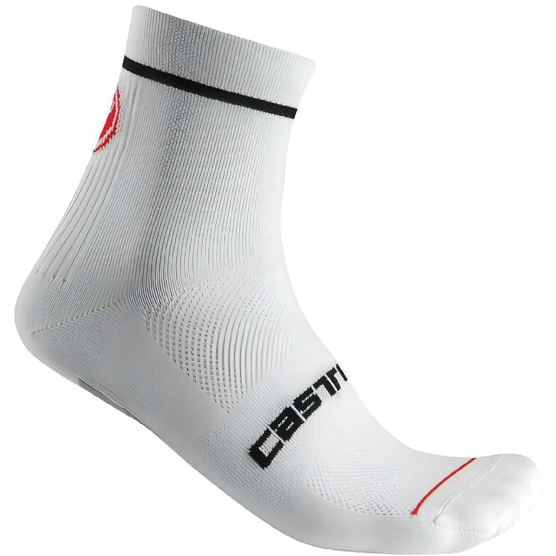 Quick Sale Castelli Entrata 9 Cycling Socks - White