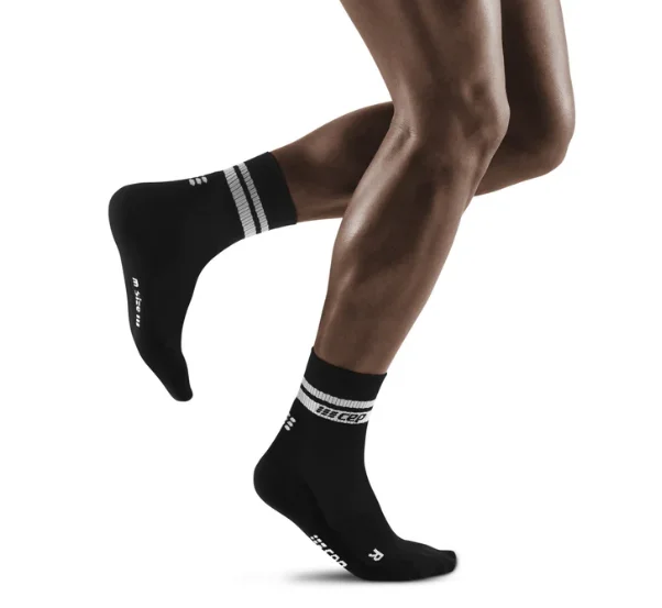 Weekend Deals That Please CEP Men's Classic 80's Socks Mid Cut - Black/White ( WP5CBV )