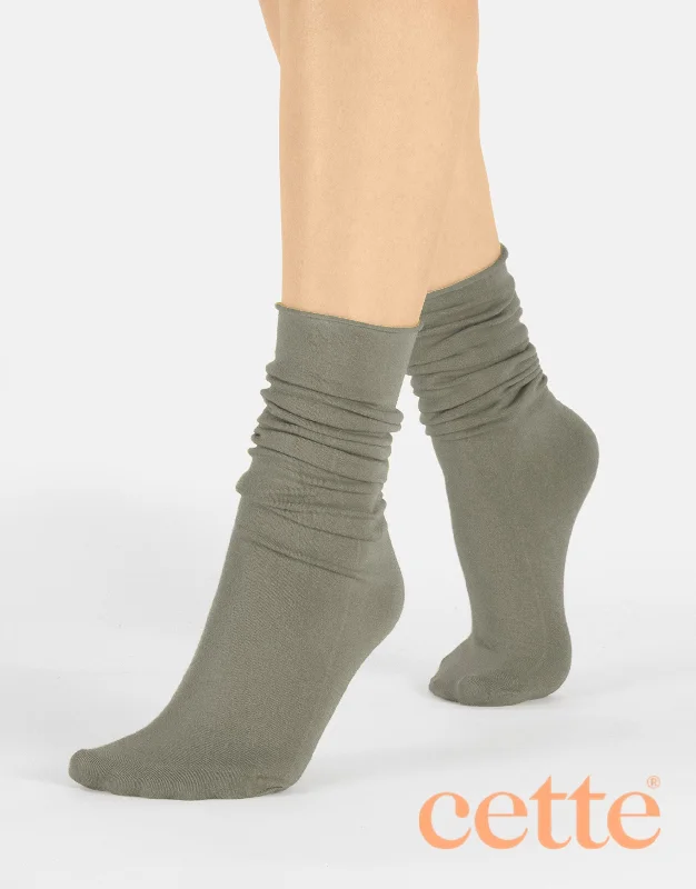 Weekend Discounts to Snag Cette Cashmere Sock Loose Top Caster Grey 241-12