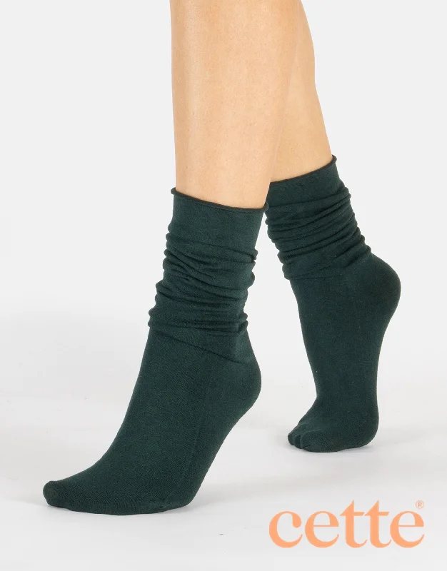 Weekend Savings Galore Cette Cashmere Sock Loose Top Emerald 241-12
