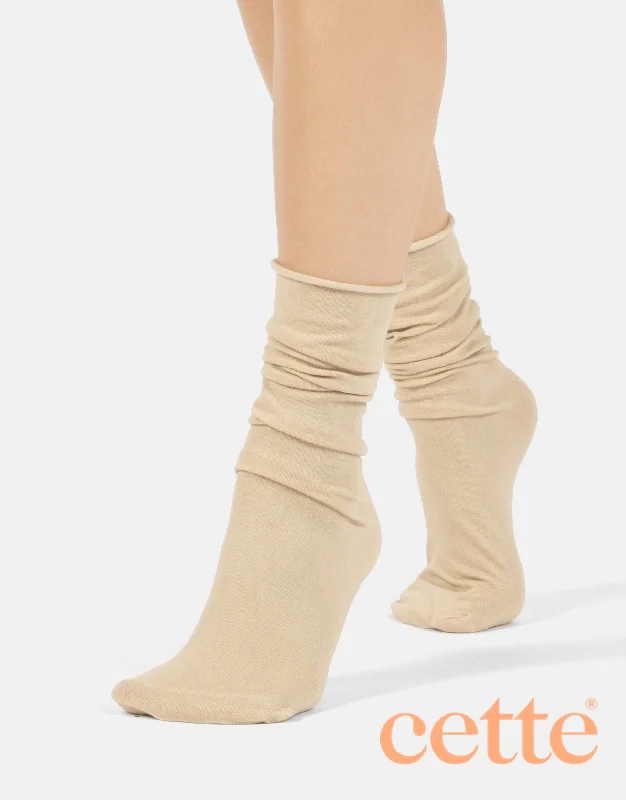 Weekend Deals to Brighten Your Day Cette Cashmere Sock Loose Top Oyster White 241-12 Weekend Deals to Brighten Your Day Cette Cashmere Sock Loose Top Oyster White 241-12
