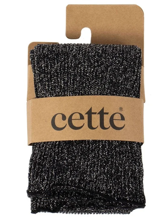 One-Day Only Cette Glitter Ribbed Socks Black 278-902