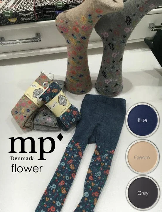 Weekend Shopping Made Better MP Denmark Children Flower Cotton Tights  3937