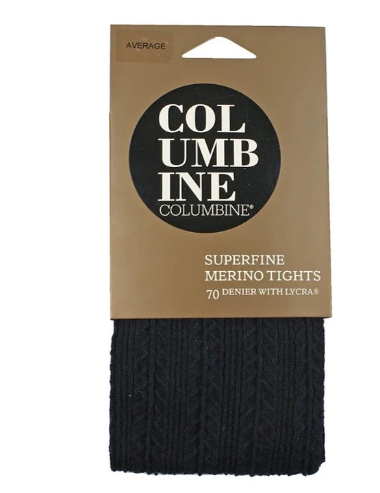 Weekend Discounts to Enjoy Columbine 1447 Cable Rib Superfine Merino Tights Dark Navy Weekend Discounts to Enjoy Columbine 1447 Cable Rib Superfine Merino Tights Dark Navy