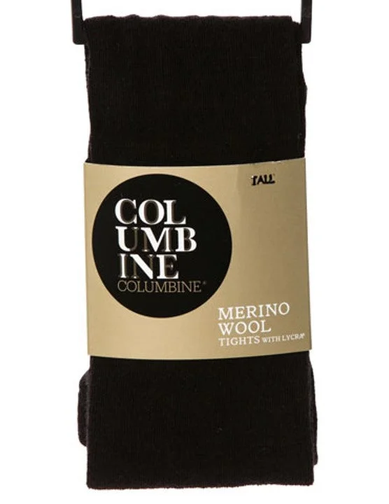 One-Day Only Columbine 332 Plain 70% Woolen Tights Black