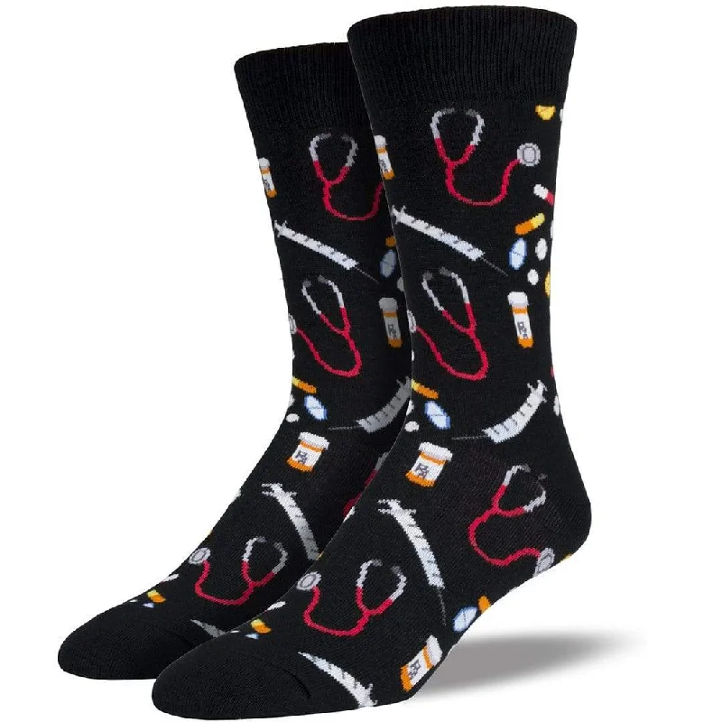 New Deal Meds Men's King Size Crew Sock