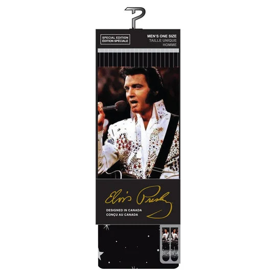 Perri's "ELVIS WHITE SUIT" Cotton Crew Socks - Large