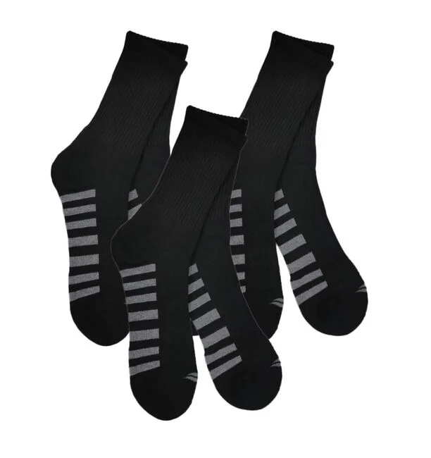 Weekend Savings Bonanza SOFSOLE Men's Running Anti-Friction Crew Socks 3pairs - Black/MGH Weekend Savings Bonanza SOFSOLE Men's Running Anti-Friction Crew Socks 3pairs - Black/MGH