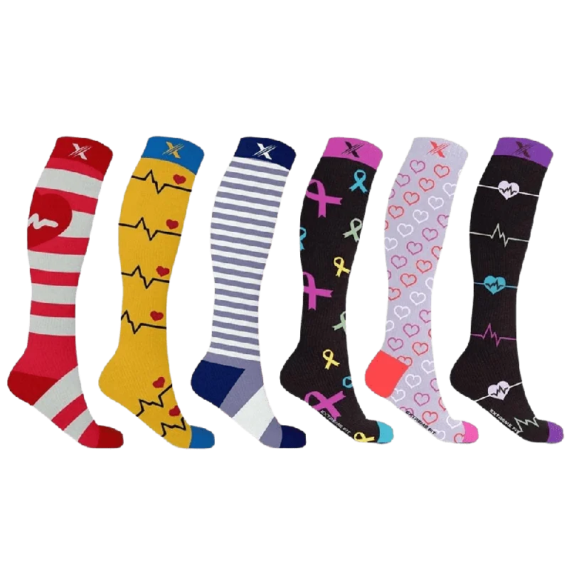 Weekend Discounts to Celebrate Medical Prints Compression Socks (6-Pairs)