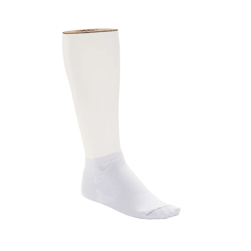 Cotton Sole Sneaker Socks Men White 2pk