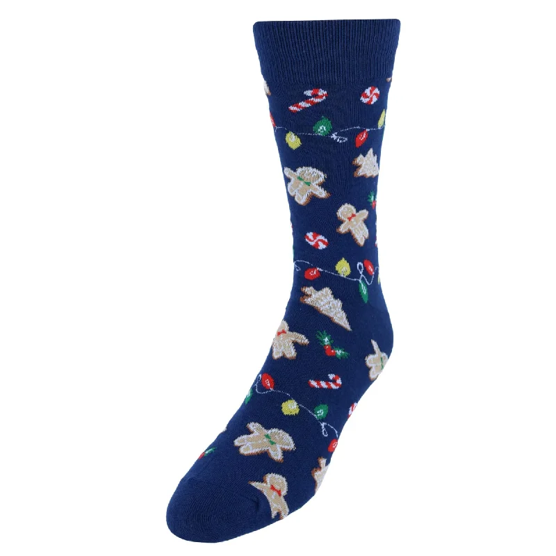 Low Price CTM® Men's Holiday Gingerbread Novelty Socks (1 Pair)