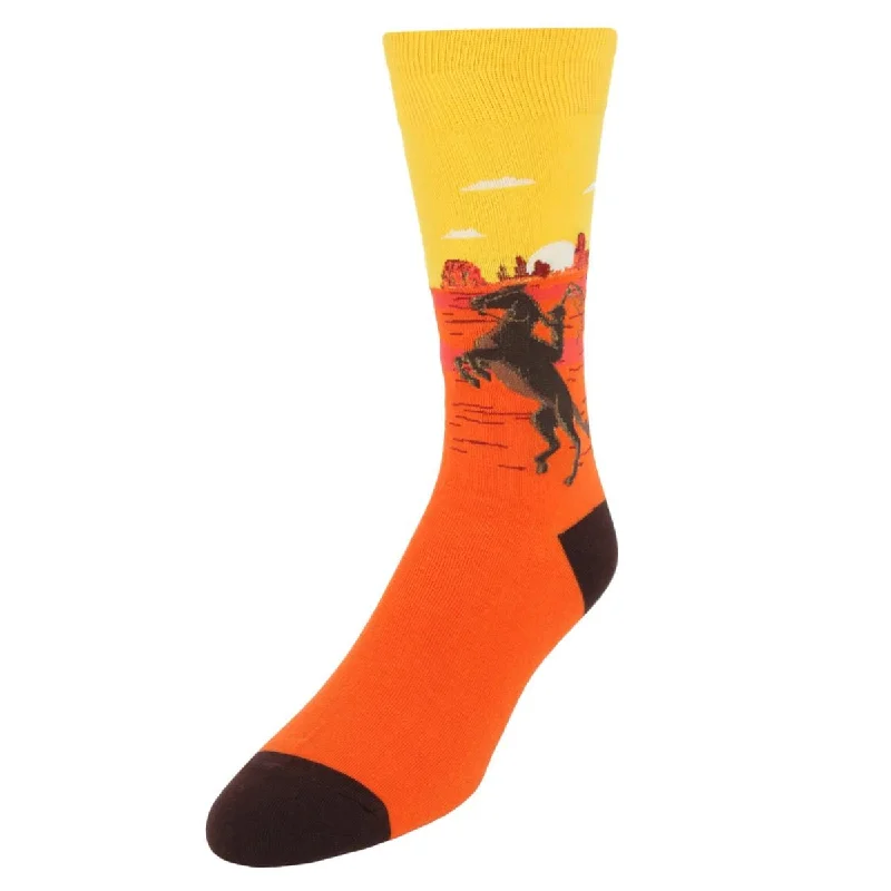 Weekend Specials to Relish CTM® Men's Western Cowboy Design Novelty Sock (1 Pair)