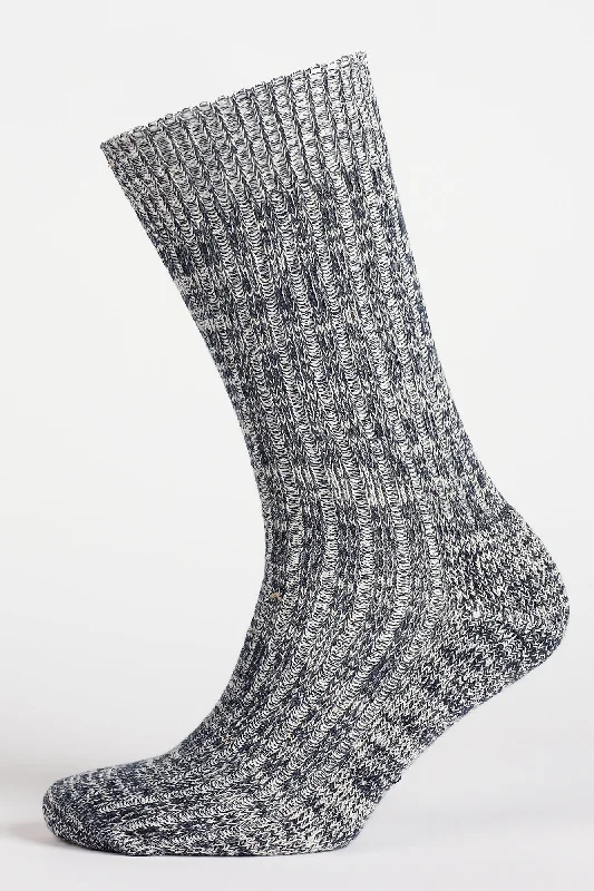 Weekend Specials You Can't Miss Cushioned Cotton Walking Sock - Slate Grey/White