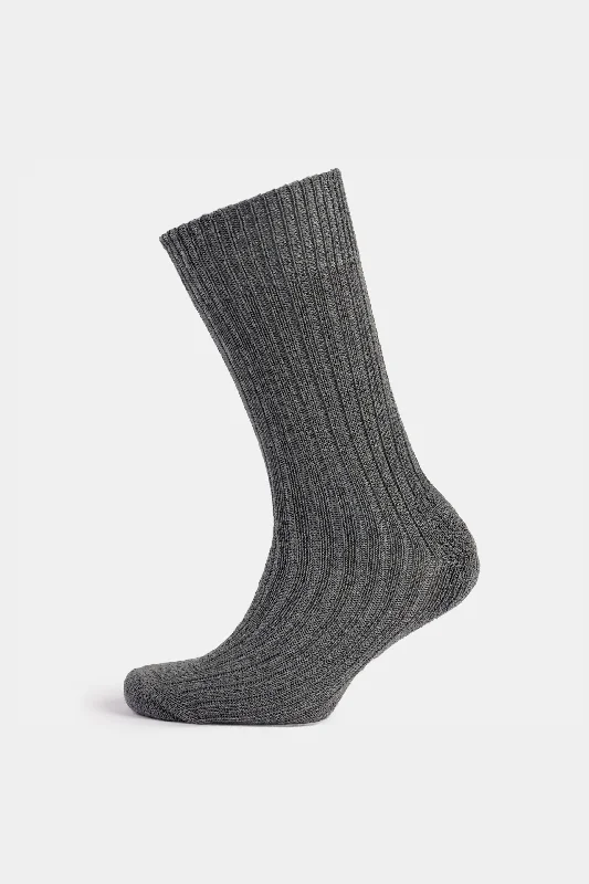Weekend Discounts to Love Cushioned Wool Walking Sock - Grey