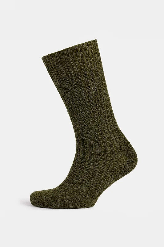 Weekend Offers That Sizzle Cushioned Wool Walking Sock - Olive