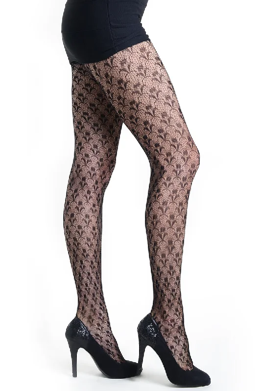 Weekend Deals to Make You Smile Decorative Jacquard Fishnet Tights