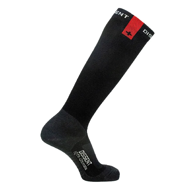 Deal of the Day Dissent IQfit Ultimate Thin Merino Sock Black