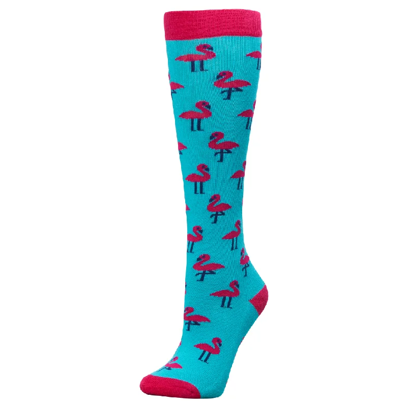 Aqua Flamingos