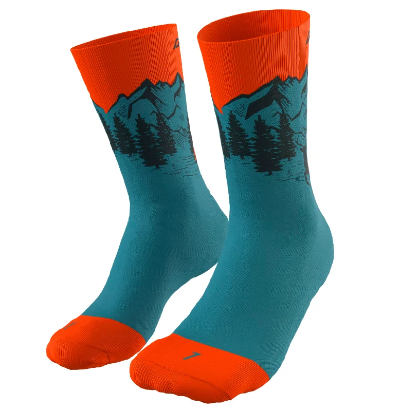 Instant Deal Dynafit Unisex Stay Fast Socks - Storm blue