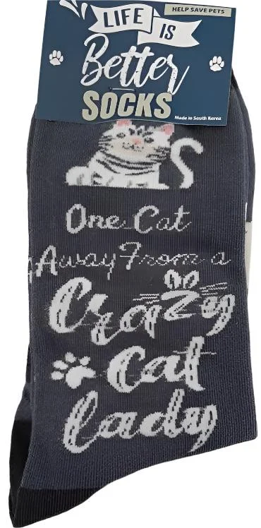 Socks  Crazy Cat Lady     840-229