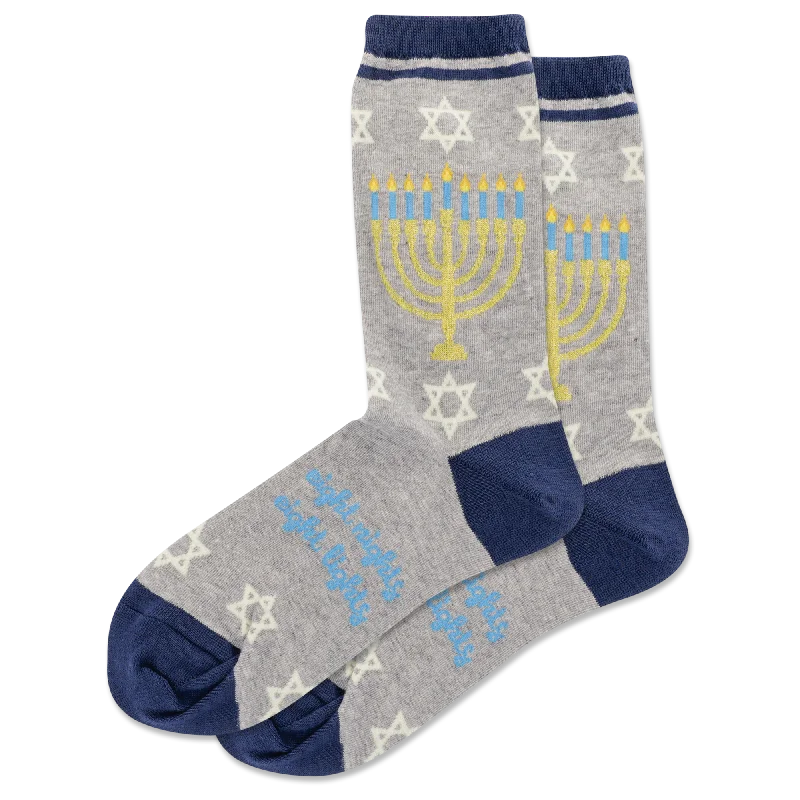 "Eight Nights, Eight Lights" Crew Socks by HotSox