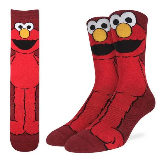 Massive Savings "Elmo" Crew Socks by Good Luck Sock