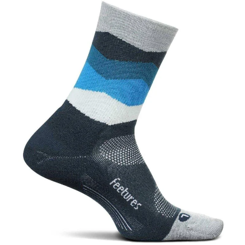 Super Discount Feetures Elite Light Cushion Mini Crew Running Socks - Blue