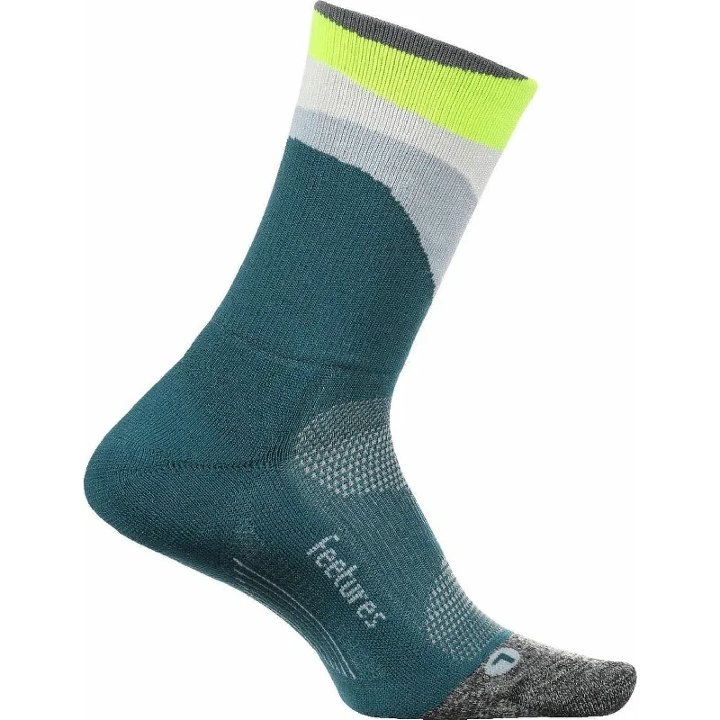 Best Seller Feetures Elite Light Cushion Mini Crew Running Socks - Teal
