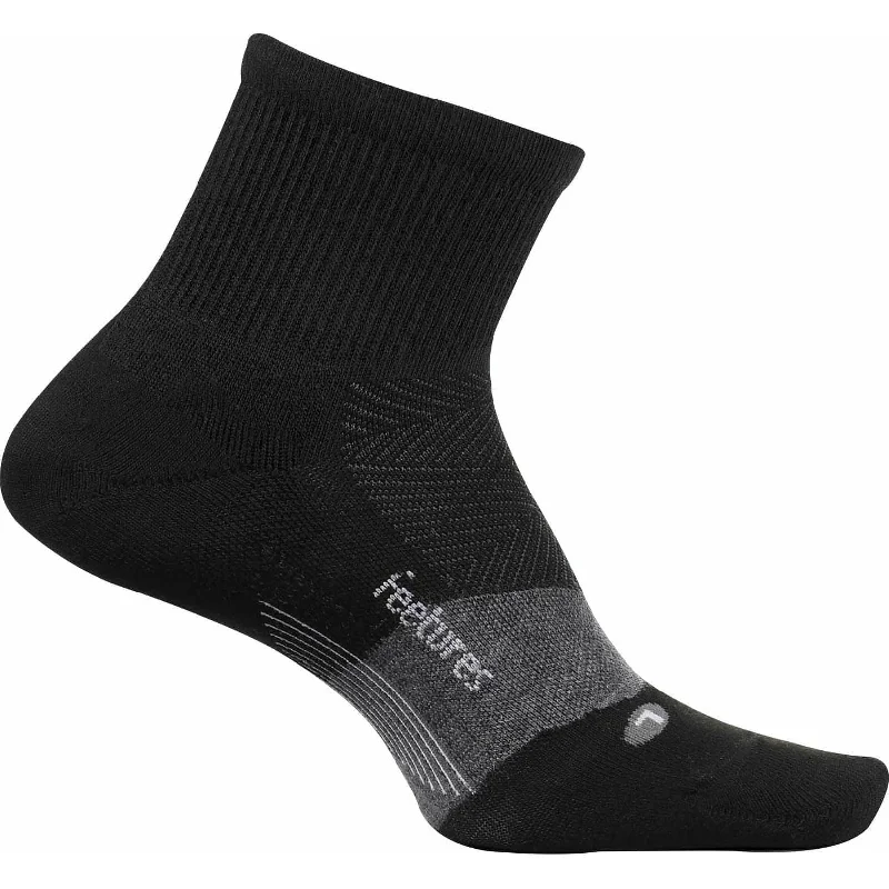 Weekend Bargains to Snag Feetures Merino 10 Cushion Quarter Running Socks - Grey