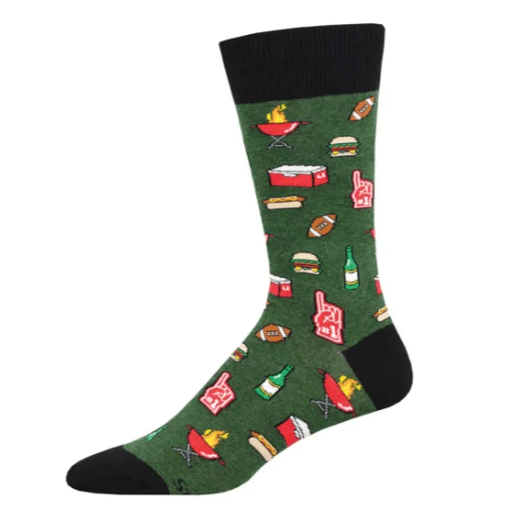 Tailgater's Delight Men's Crew Socks