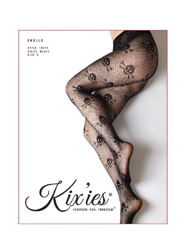 Skulls | Fishnet Tights | Petite to Plus Size