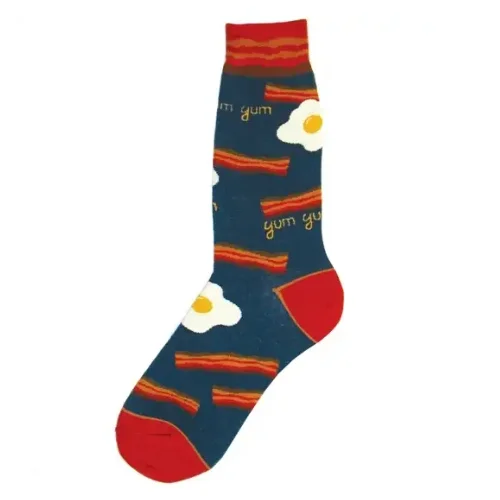 Weekend Savings Extravaganza Men's Sock - Egg and Bacon Yum Yum Sock - 6775M