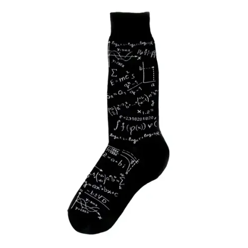 Weekend Deals That Impress Men's Sock - E = MC2 Sock - 6788M